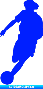 Samolepka Fotbalista 027 levá modrá dynamic