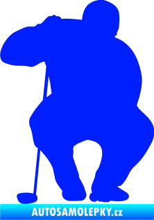 Samolepka Golfista 006 levá modrá dynamic