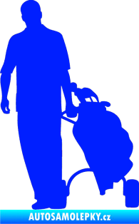 Samolepka Golfista 009 levá modrá dynamic