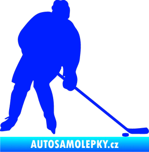 Samolepka Hokejista 005 pravá modrá dynamic