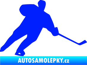 Samolepka Hokejista 014 pravá modrá dynamic