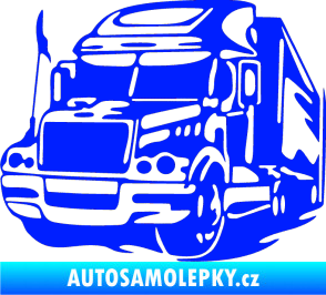 Samolepka Kamion 002 levá nákladní auto modrá dynamic