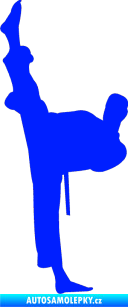 Samolepka Karate 005 levá modrá dynamic