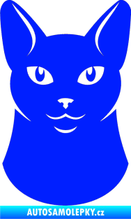 Samolepka Kočka 005 levá modrá dynamic