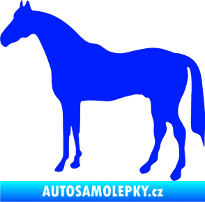 Samolepka Kůň 004 levá modrá dynamic