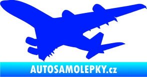 Samolepka Letadlo 002 levá modrá dynamic