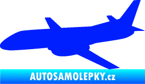 Samolepka Letadlo 004 levá modrá dynamic