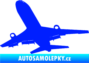 Samolepka Letadlo 007 levá modrá dynamic