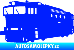 Samolepka Lokomotiva 001 levá modrá dynamic