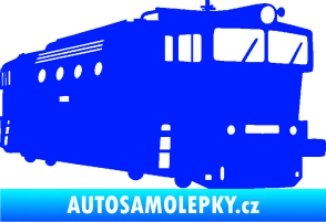 Samolepka Lokomotiva 001 pravá modrá dynamic