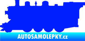 Samolepka Lokomotiva 002 levá modrá dynamic
