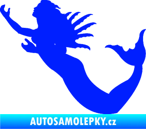 Samolepka Mořská panna levá siréna modrá dynamic