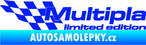 Samolepka Multipla limited edition levá modrá dynamic