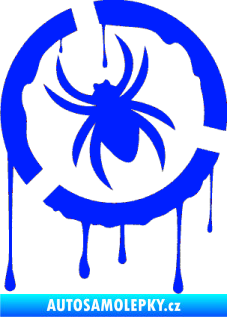 Samolepka Pavouk 001  levá modrá dynamic