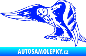 Samolepka Predators 094 levá sova modrá dynamic
