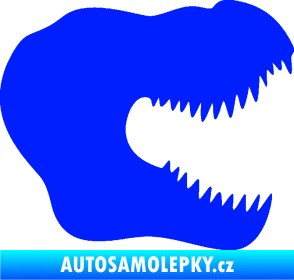 Samolepka Tyrannosaurus Rex lebka 001 pravá modrá dynamic