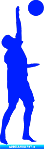 Samolepka Voleybal 002 pravá modrá dynamic