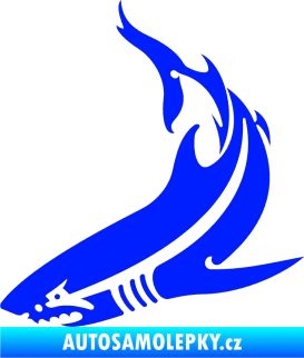 Samolepka Žralok 005 levá modrá dynamic