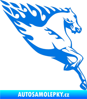 Samolepka Animal flames 002 pravá kůň modrá oceán