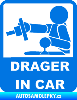 Samolepka Drager in car 004 modrá oceán