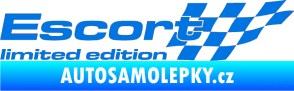 Samolepka Escort limited edition pravá modrá oceán