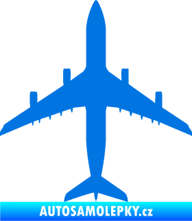 Samolepka Letadlo 005 modrá oceán