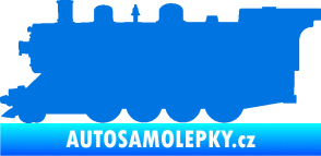 Samolepka Lokomotiva 002 levá modrá oceán