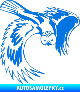 Samolepka Predators 085 pravá sova modrá oceán