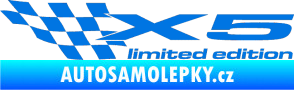 Samolepka X5 limited edition levá modrá oceán