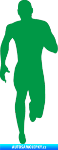 Samolepka Běžec 005 pravá zelená