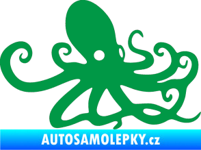 Samolepka Chobotnice 001 pravá zelená