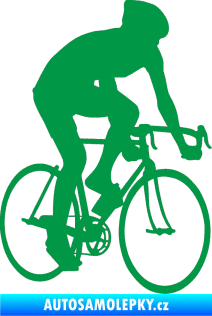 Samolepka Cyklista 001 pravá zelená