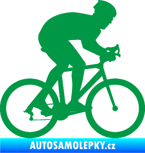 Samolepka Cyklista 008 pravá zelená