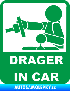Samolepka Drager in car 004 zelená