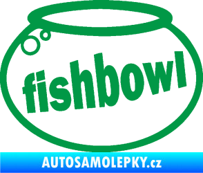 Samolepka Fishbowl akvárium zelená
