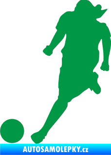 Samolepka Fotbalista 003 levá zelená