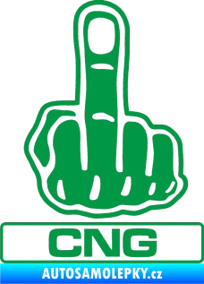 Samolepka Fuck off CNG zelená