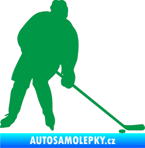 Samolepka Hokejista 005 pravá zelená