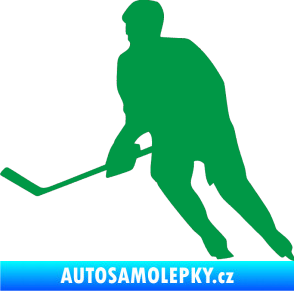Samolepka Hokejista 013 levá zelená