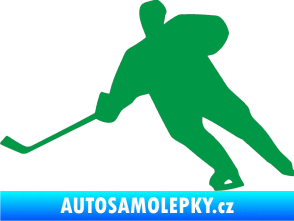 Samolepka Hokejista 014 levá zelená