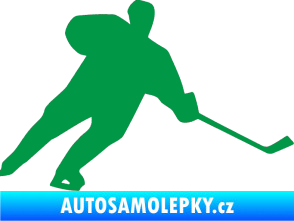 Samolepka Hokejista 014 pravá zelená