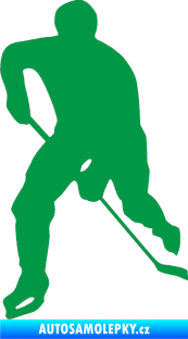 Samolepka Hokejista 022 levá zelená