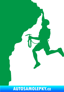 Samolepka Horolezec 003 levá zelená