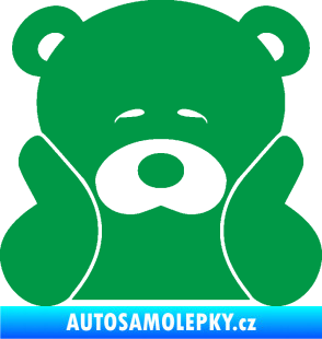 Samolepka JDM medvídek zelená