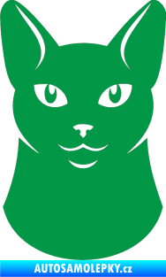 Samolepka Kočka 005 levá zelená