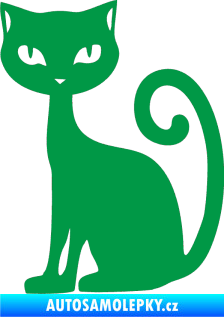 Samolepka Kočka 009 levá zelená