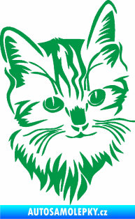 Samolepka Kočka 018 pravá zelená