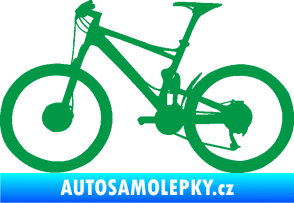 Samolepka Kolo 001 levá - (horské kolo) zelená