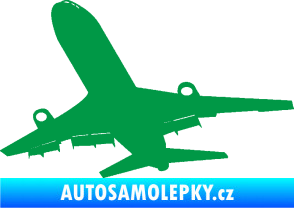 Samolepka Letadlo 007 levá zelená