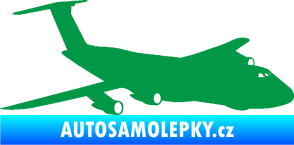 Samolepka Letadlo 008 pravá zelená